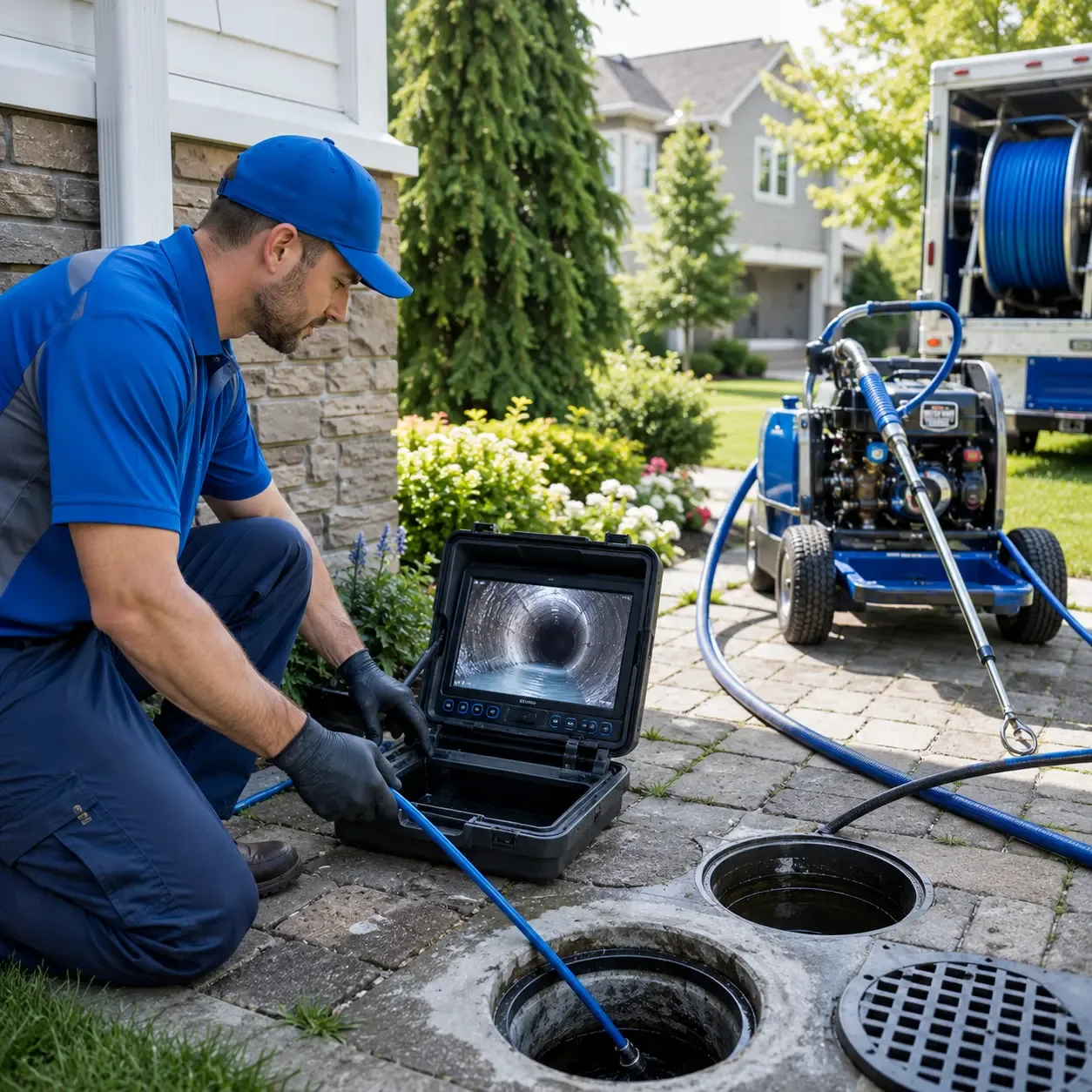 Outdoor drain cleaning professionals serving Sassamansville, PA