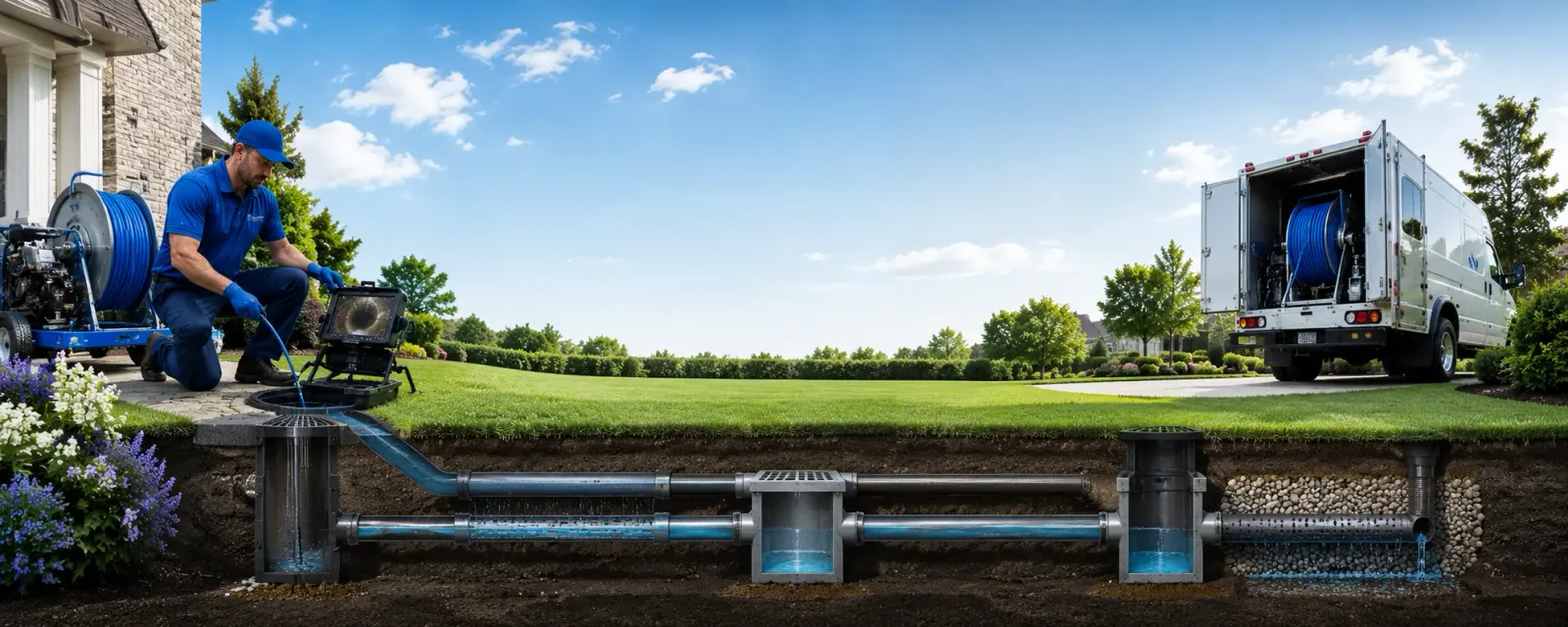 Outdoor drain cleaning information for Sassamansville, PA
